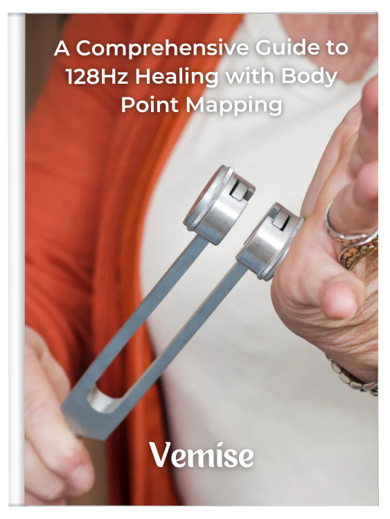E-book guide included for free when ordering the Vemise 128Hz Healing Instrument